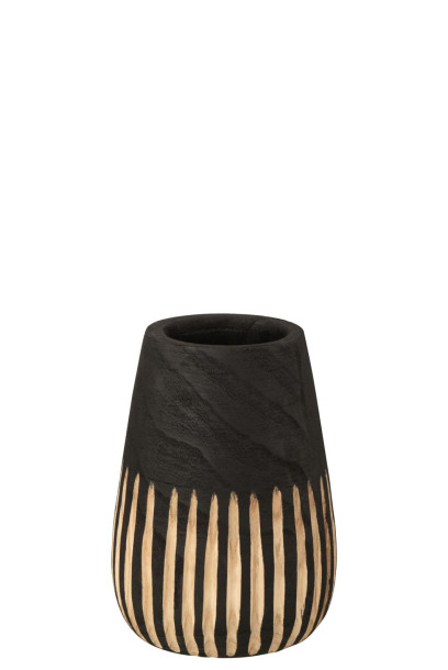 Line Paul Vase Black/Natural