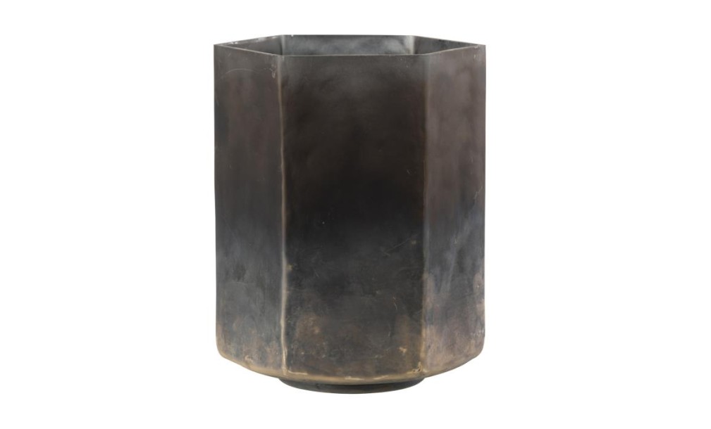 Hurricane Hexagone Candle Holder Grey L