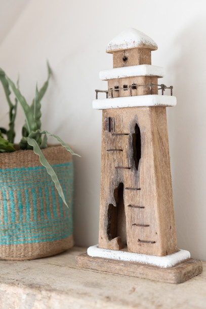 Paulownia Lighthouse Natural/White S
