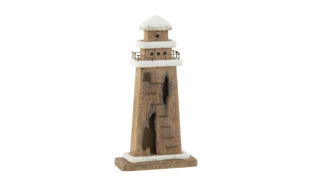 Paulownia Lighthouse Natural/White L