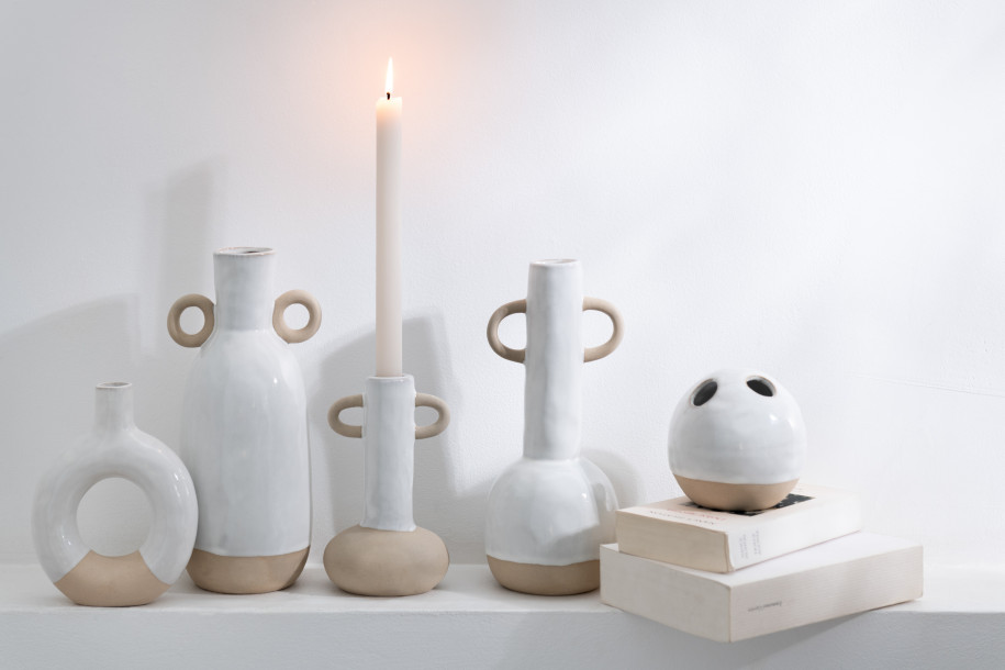 Porcelain Circle Vase S