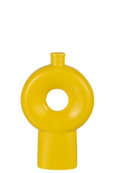 Abstract Shiny Vase Yellow L