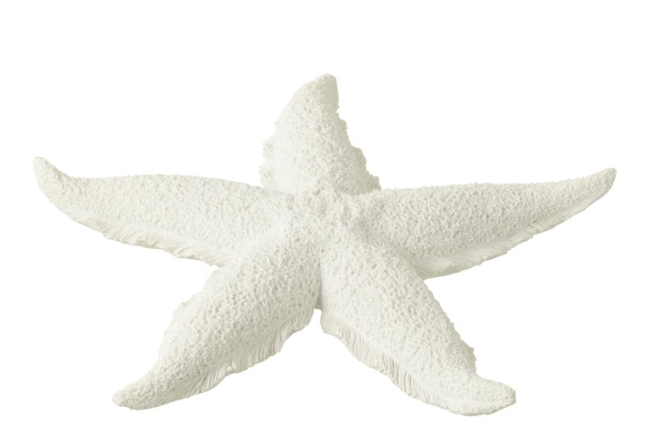 White Starfish Polyresin L