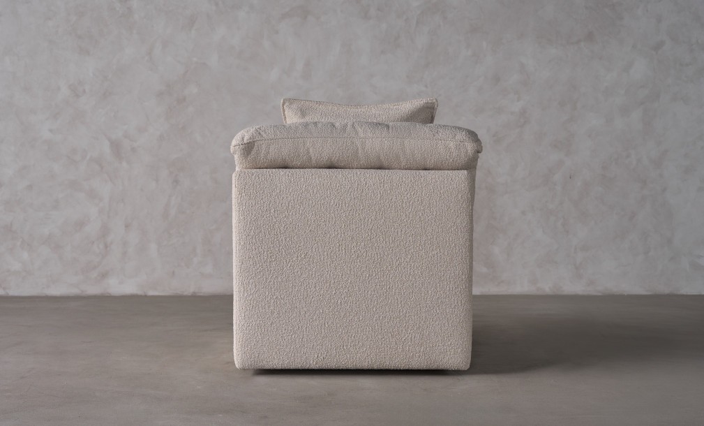 Nuvola Armless Sofa Section (Fabric: FIORD PLAIN col.102 (Cat. 3))