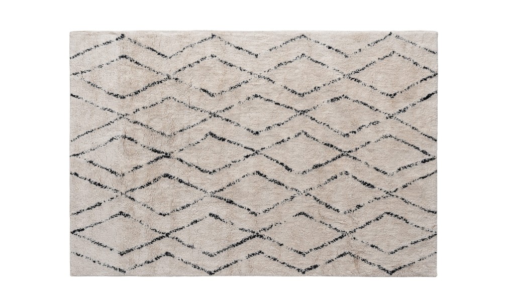 Vasu Rug 250x350 cm (black pattern)