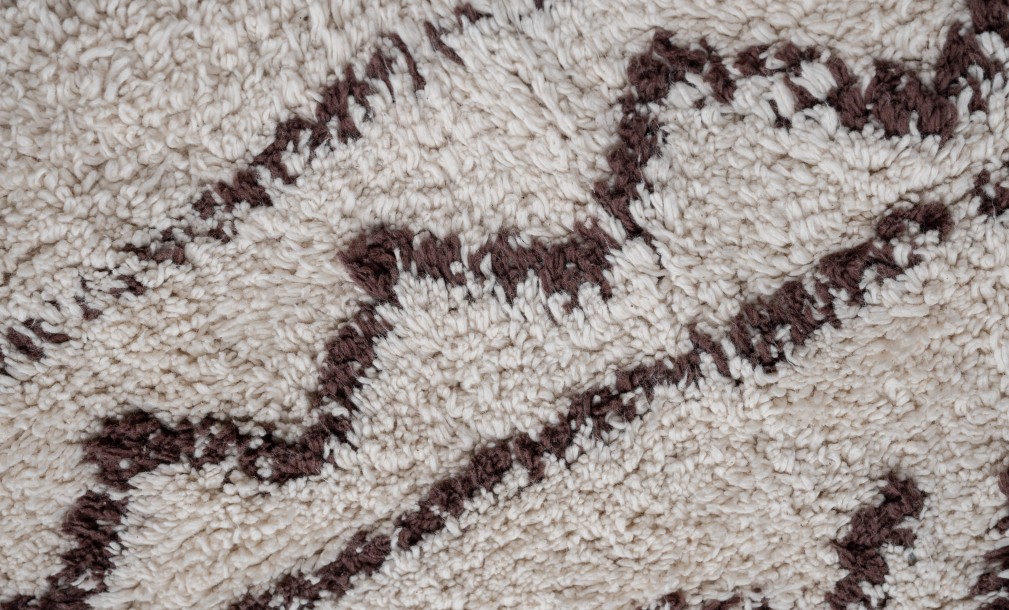 Rune Rug 120x180 cm (brown pattern) with fringe