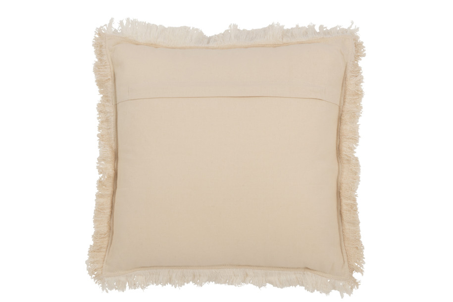Fringed Beige I Cushion