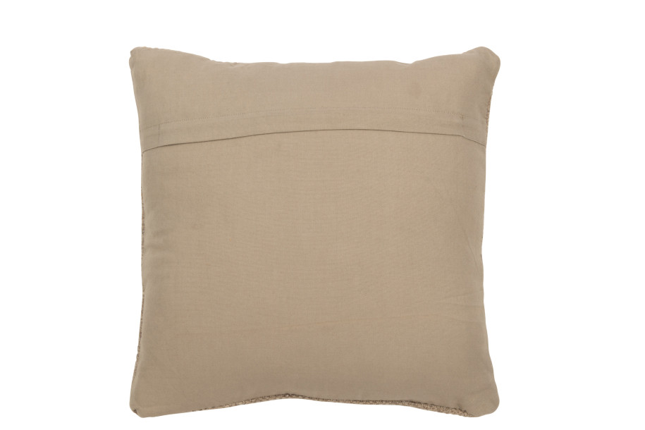 Woven Wool Beige Cushion