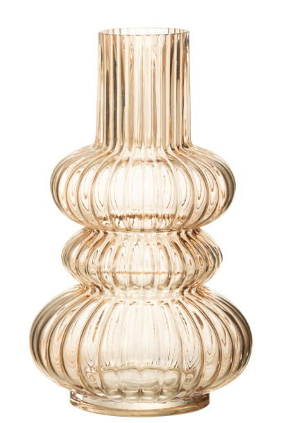 Yash Peach Glass Vase L