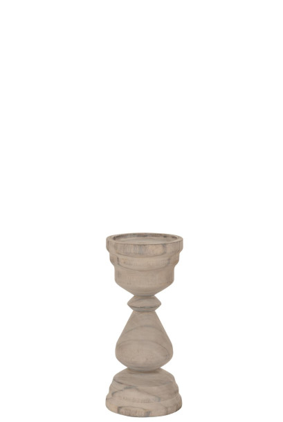 Candle Holder Iris Gray