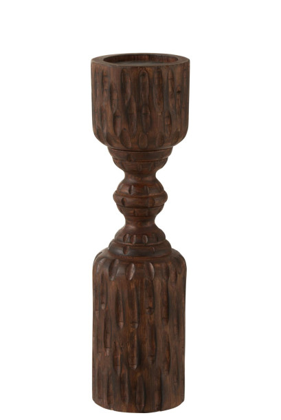 Pil Mango Candle Hold Brown L