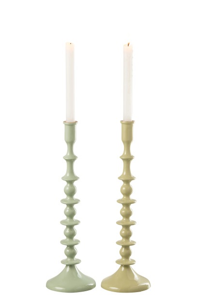 Melanie Green Candlestick Assortment Of 2