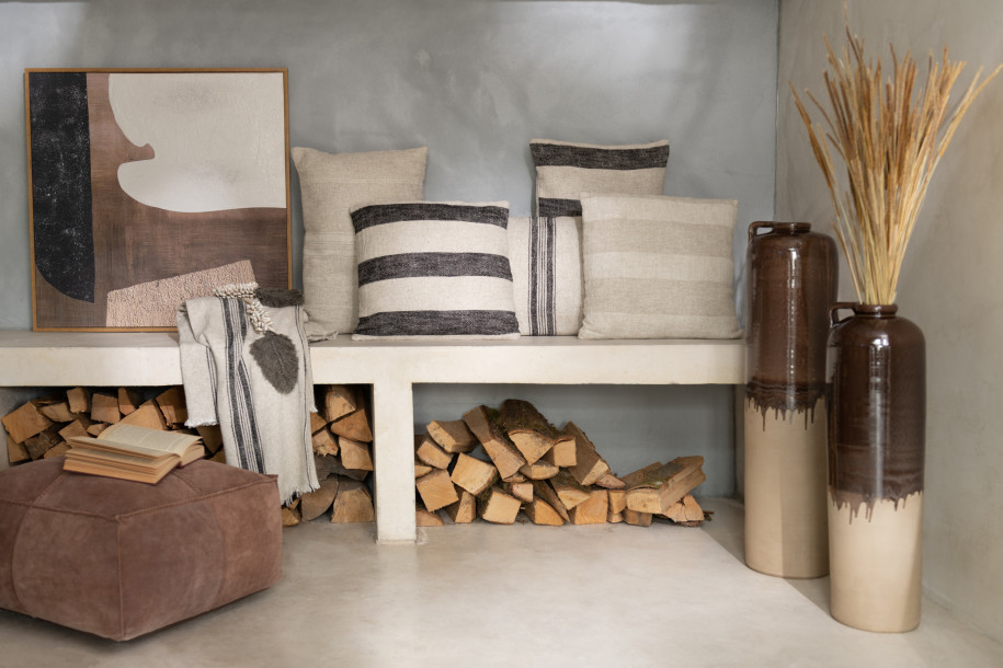 Beige Stripes Cushion