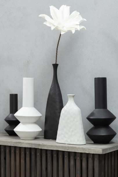 Zihao Vase Ceramic White S
