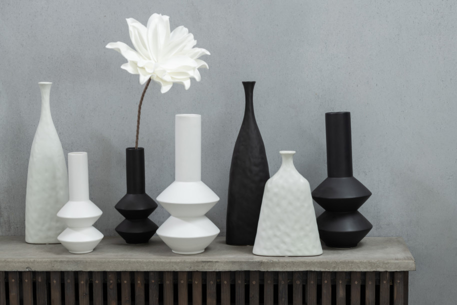 Zihao Vase Ceramic White S