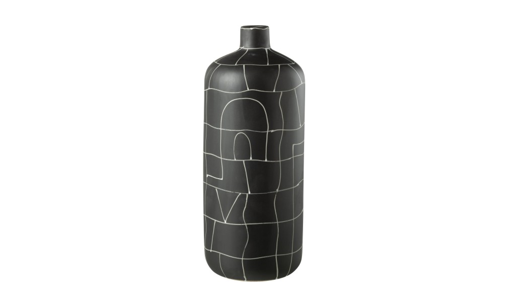 Japan Vase Bottle Black L