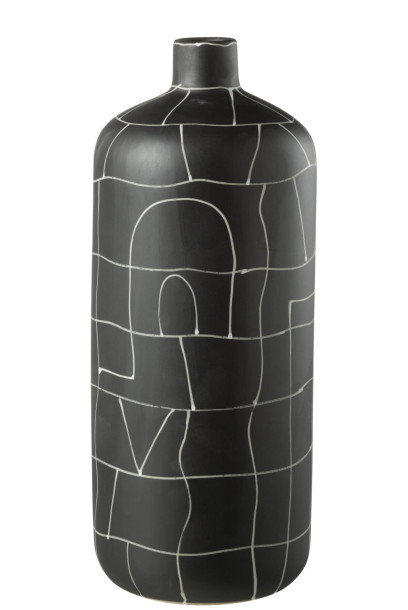 Japan Vase Bottle Black L