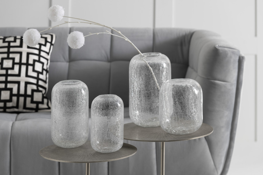 Crackle Hurricane Glass M
