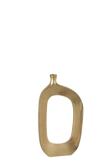 Oval Vase Aluminium L