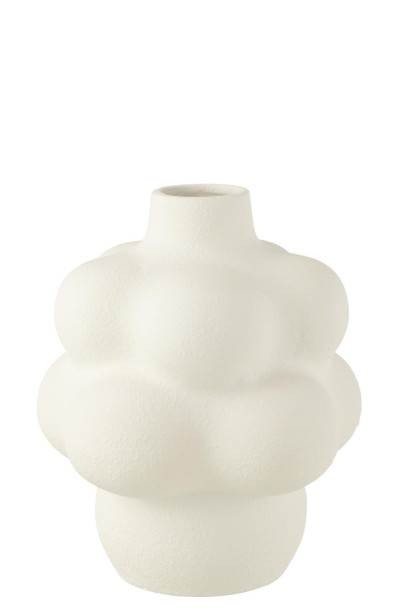Lio Vase Clay White L