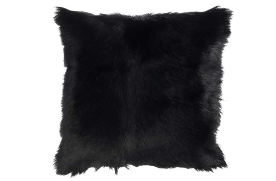 Pillow Goatskin Black
