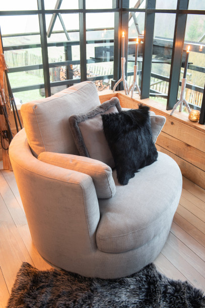 Pillow Goatskin Black
