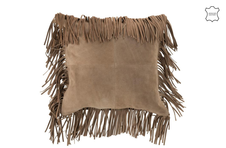 Tassels Leath Cushion