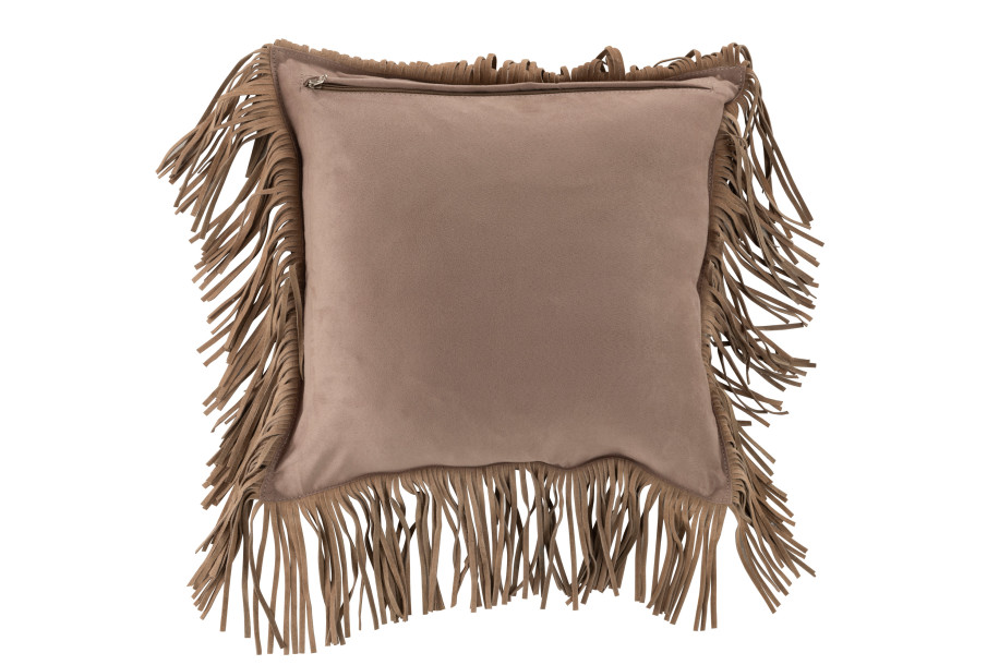 Tassels Leath Cushion