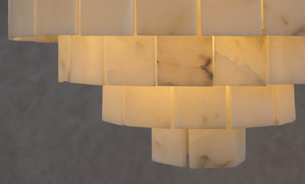 Stone Glow Chandelier
