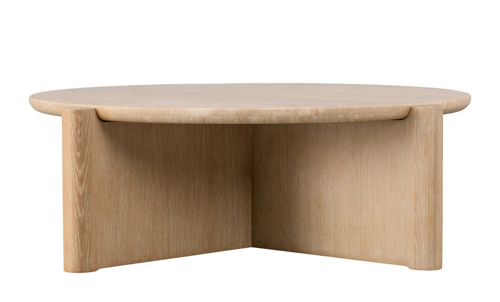 Pebble Coffee Table L Stone top D110