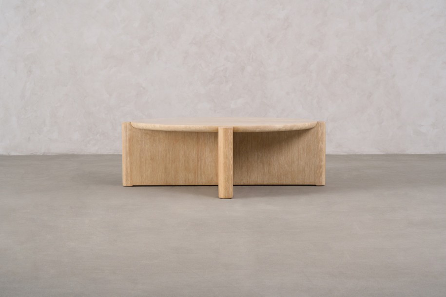 Pebble Coffee Table L Stone top D110