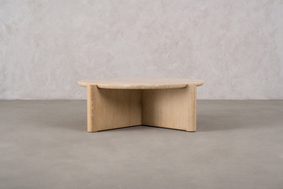 Pebble Coffee Table L Stone top D110