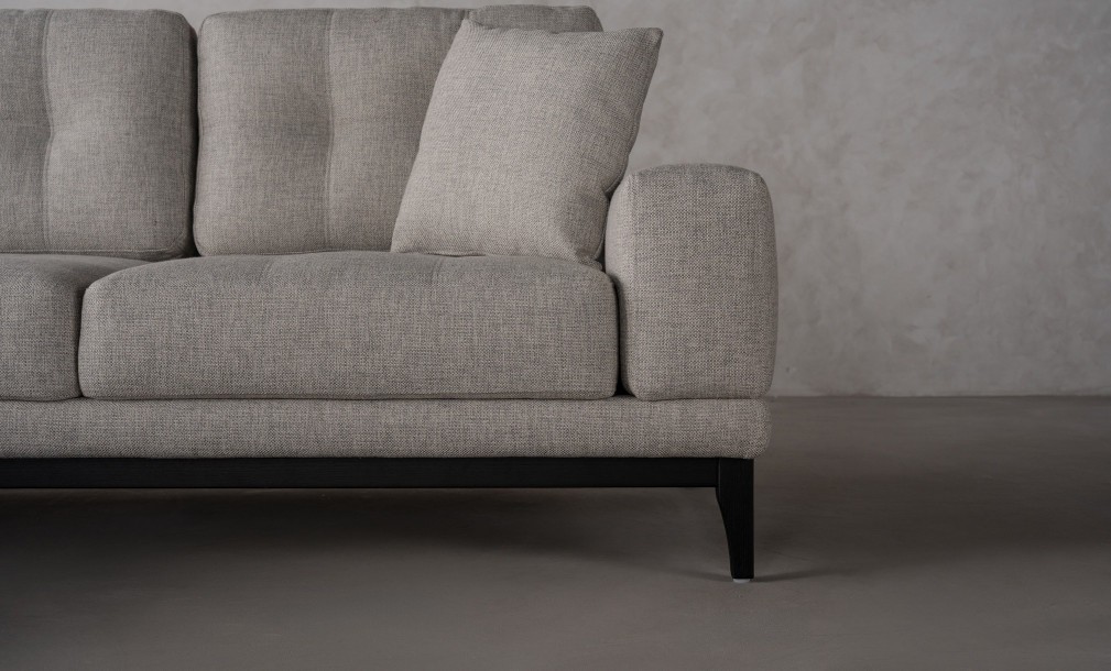 Foster Left Corner Sofa Bed with Black Oak Legs- Cosmic 21541-08
