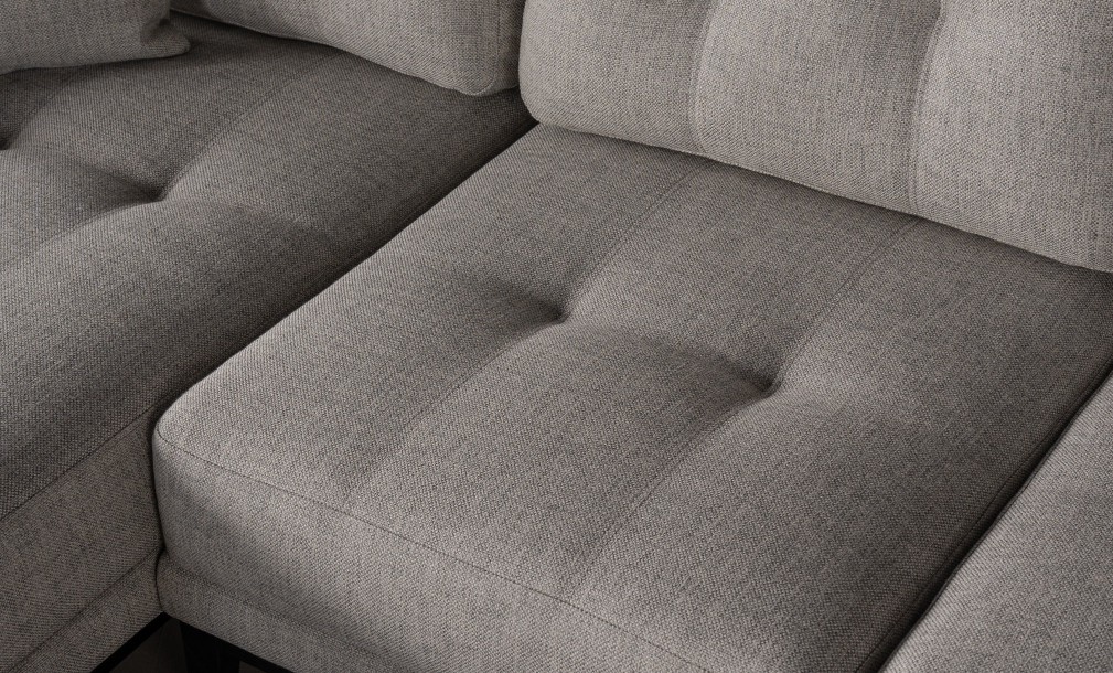 Foster Left Corner Sofa Bed with Black Oak Legs- Cosmic 21541-08