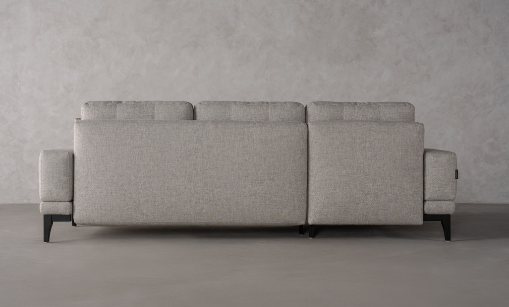 Foster Left Corner Sofa Bed with Black Oak Legs- Cosmic 21541-08