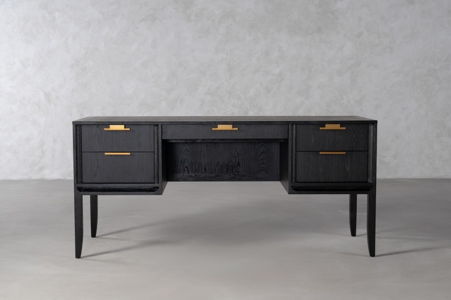 City Desk Black Oak color  
