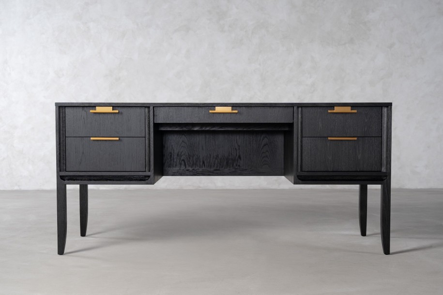 City Desk Black Oak color  