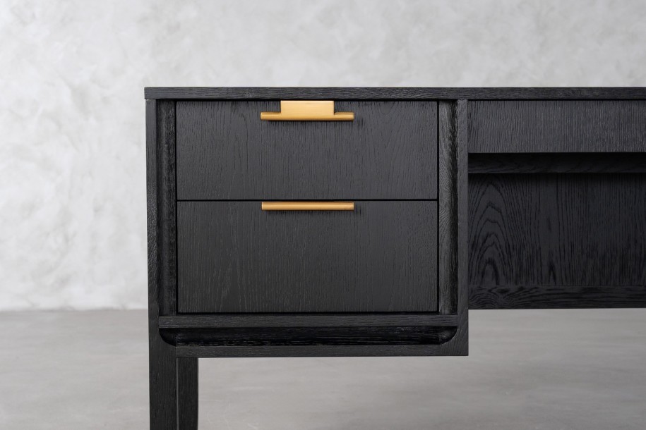 City Desk Black Oak color  