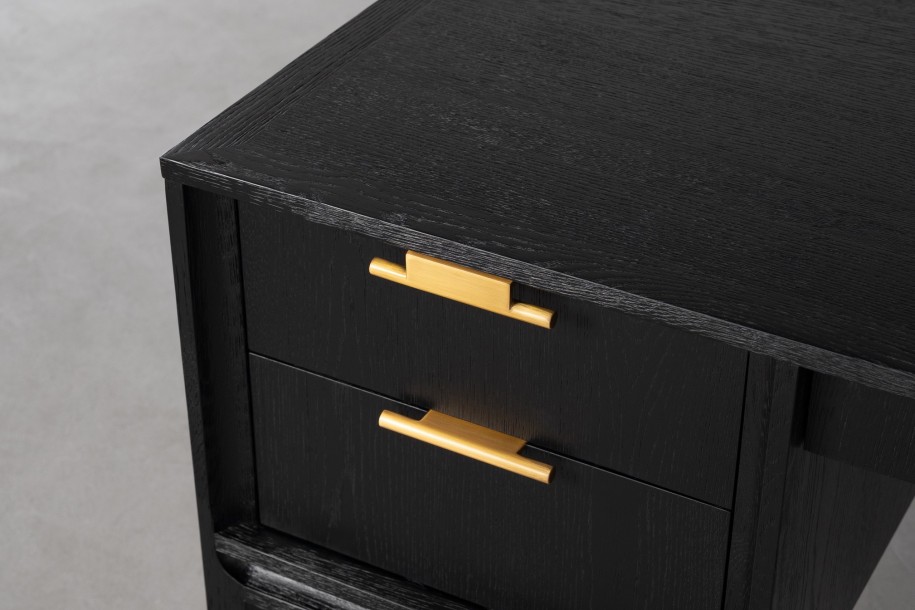 City Desk Black Oak color  