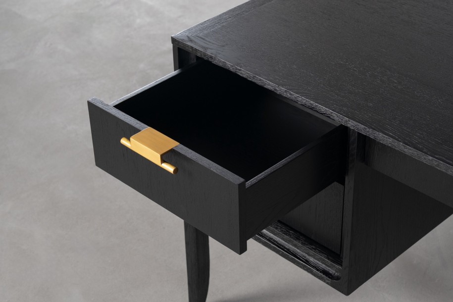 City Desk Black Oak color  