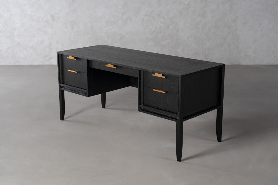 City Desk Black Oak color  