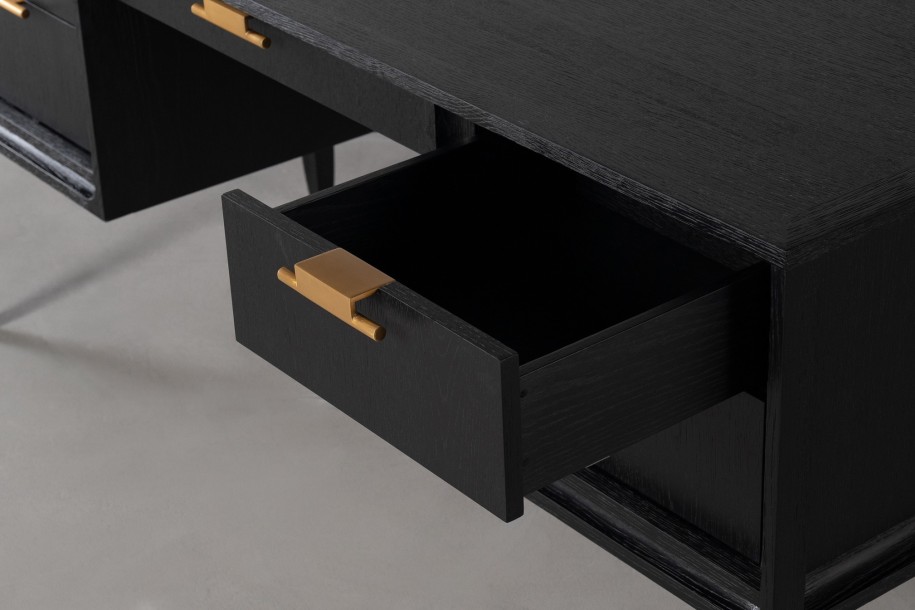 City Desk Black Oak color  