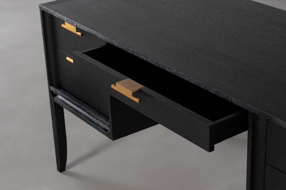 City Desk Black Oak color  