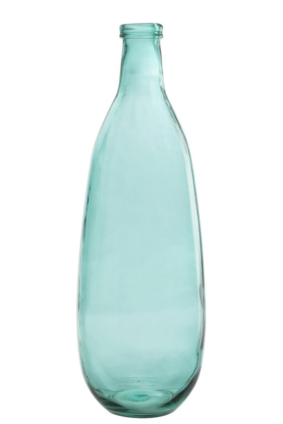 Aqua Vase Bottle Glass L