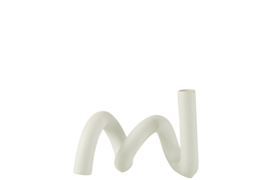 Candle Holder Twist White