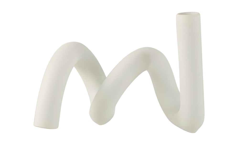 Candle Holder Twist White