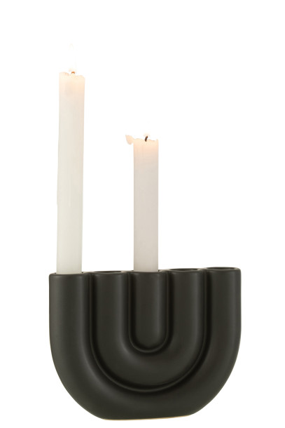 Candle Holder Arc 5 Candles Black
