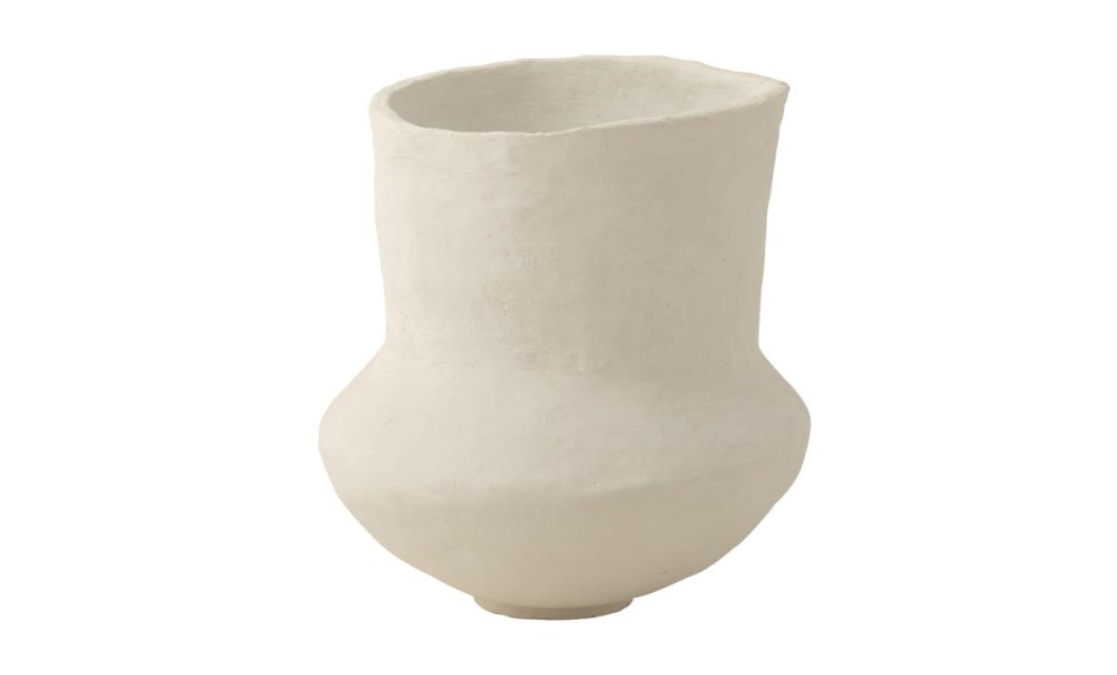 Archaic Pot Paper Mache White