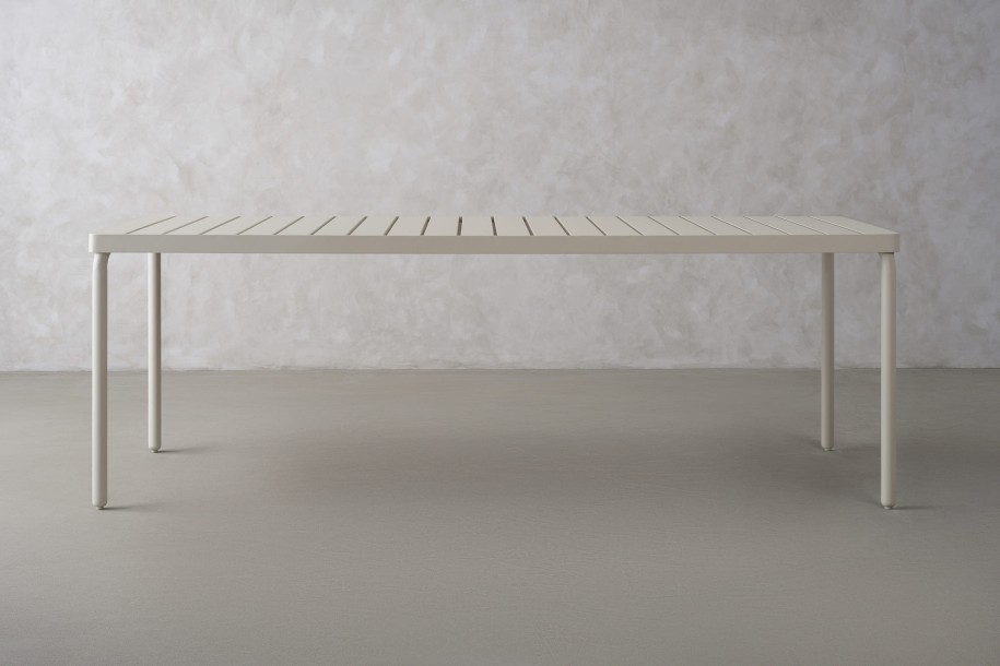 Taormina Light Outdoor Dining Table Haze Sandy 220cm