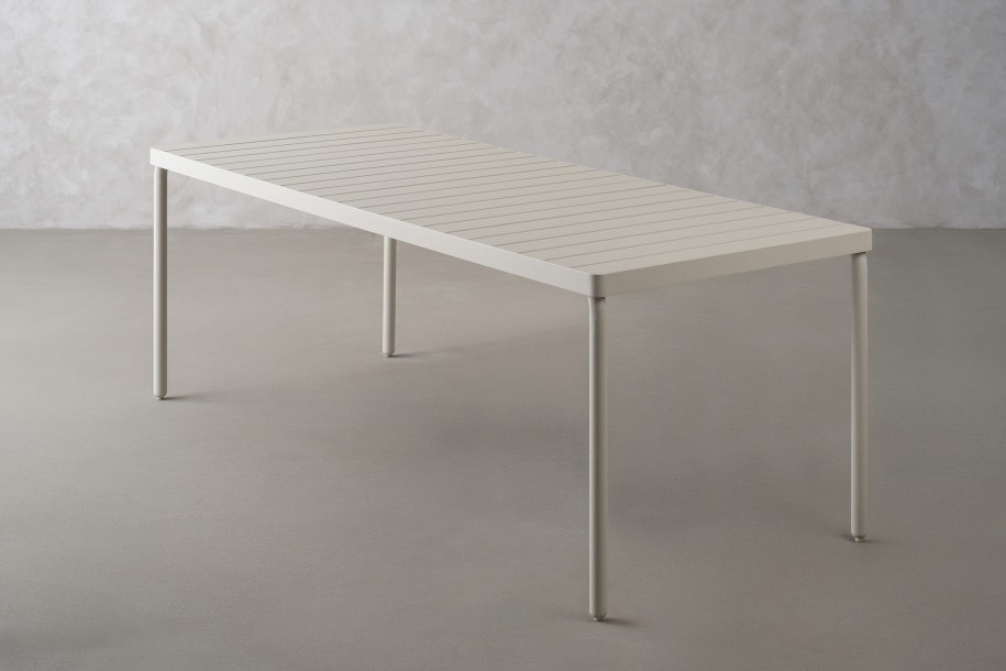 Taormina Light Outdoor Dining Table Haze Sandy 220cm